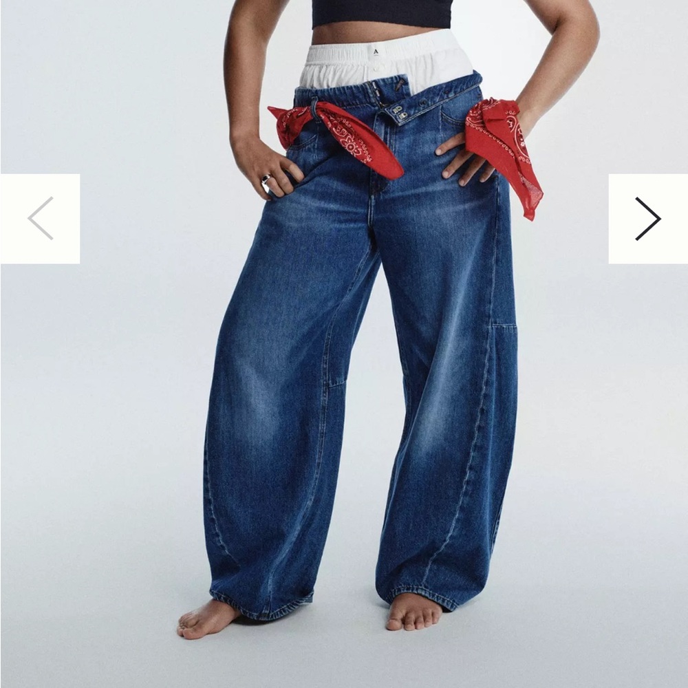 Anthropologie The Georgia Full-Length Relaxed Barrel Jeans by Pilcro
